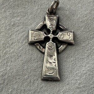 Celtic Cross Sterling Silver Pendant
